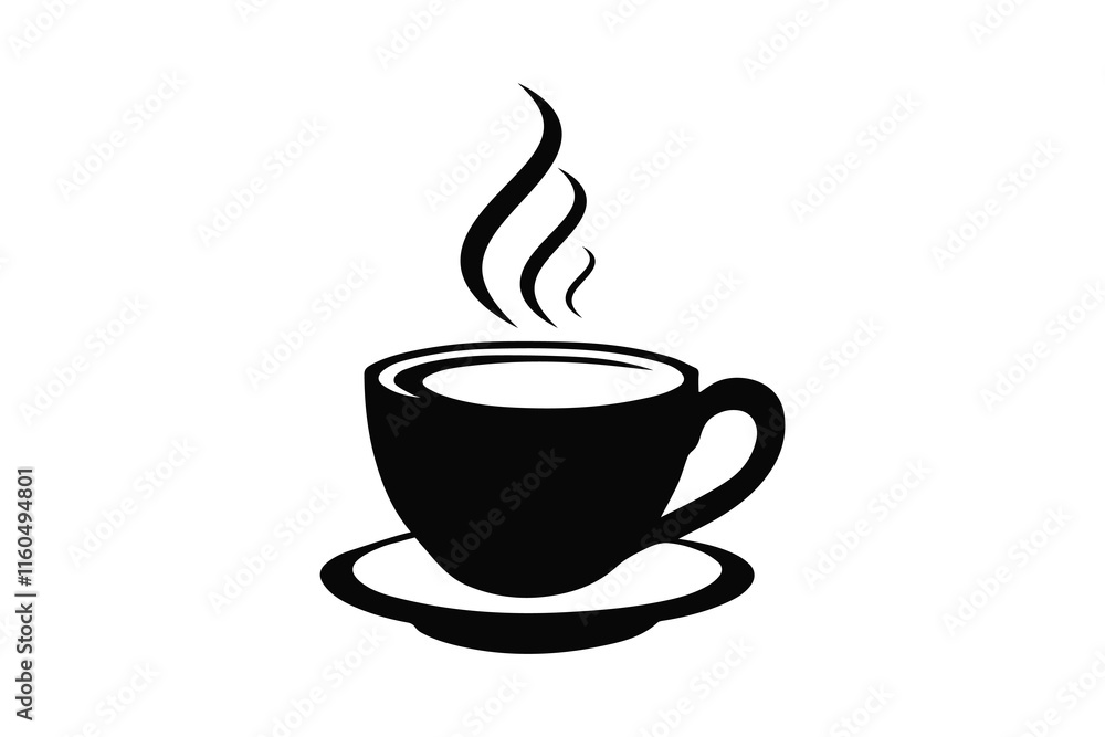 coffee cup vector and silhouette coffee cup vector and silhouette