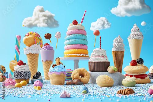 A Colorful Dessert Display photo