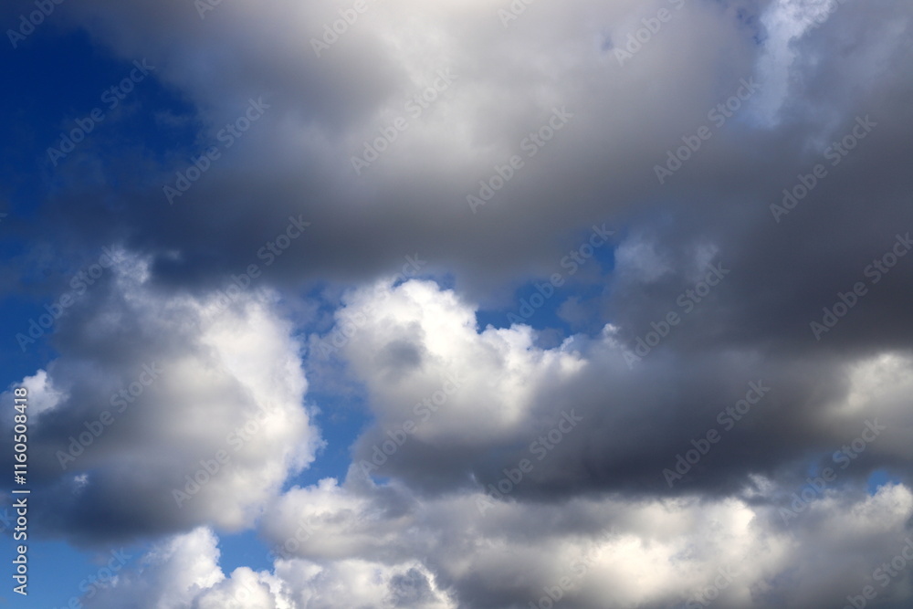 Fototapeta premium white clouds are floating across the sky