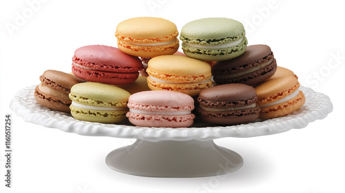 Macarons, colorfur dessert, gourmet sweets, food photography photo