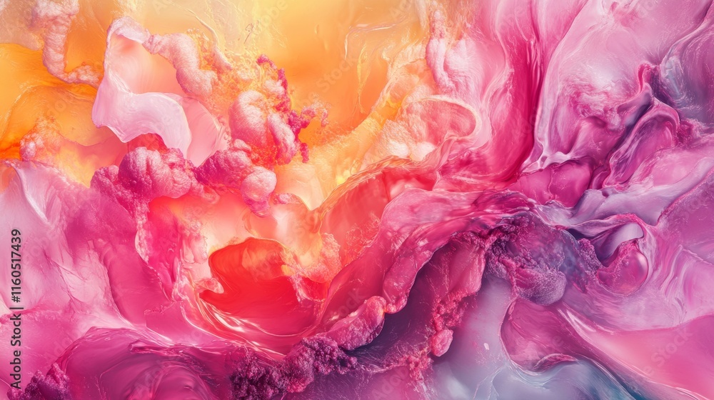 Obraz premium Beautiful Flowing Summer Color Abstract Background.
