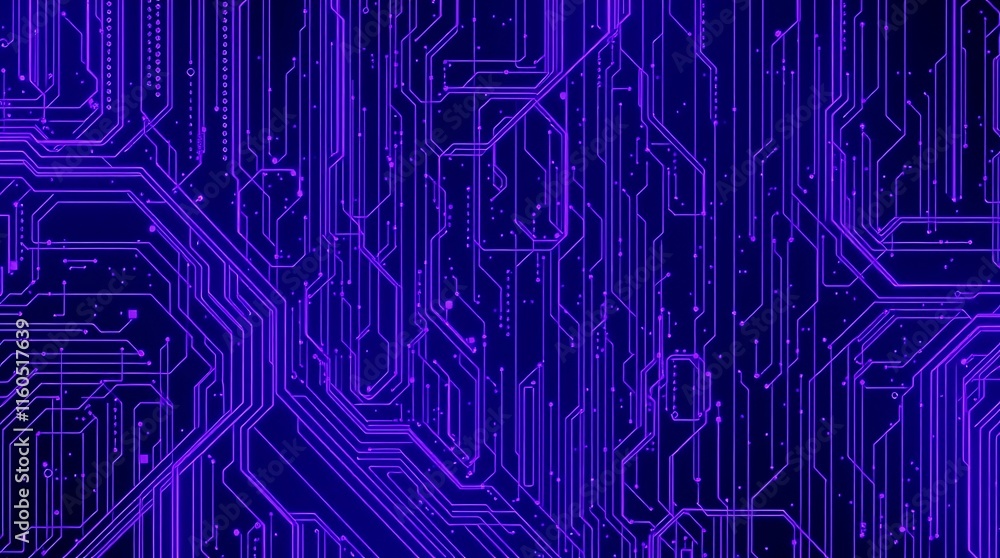 Abstract Purple Circuit Board Texture Abstract Purple Circuit Board Texture