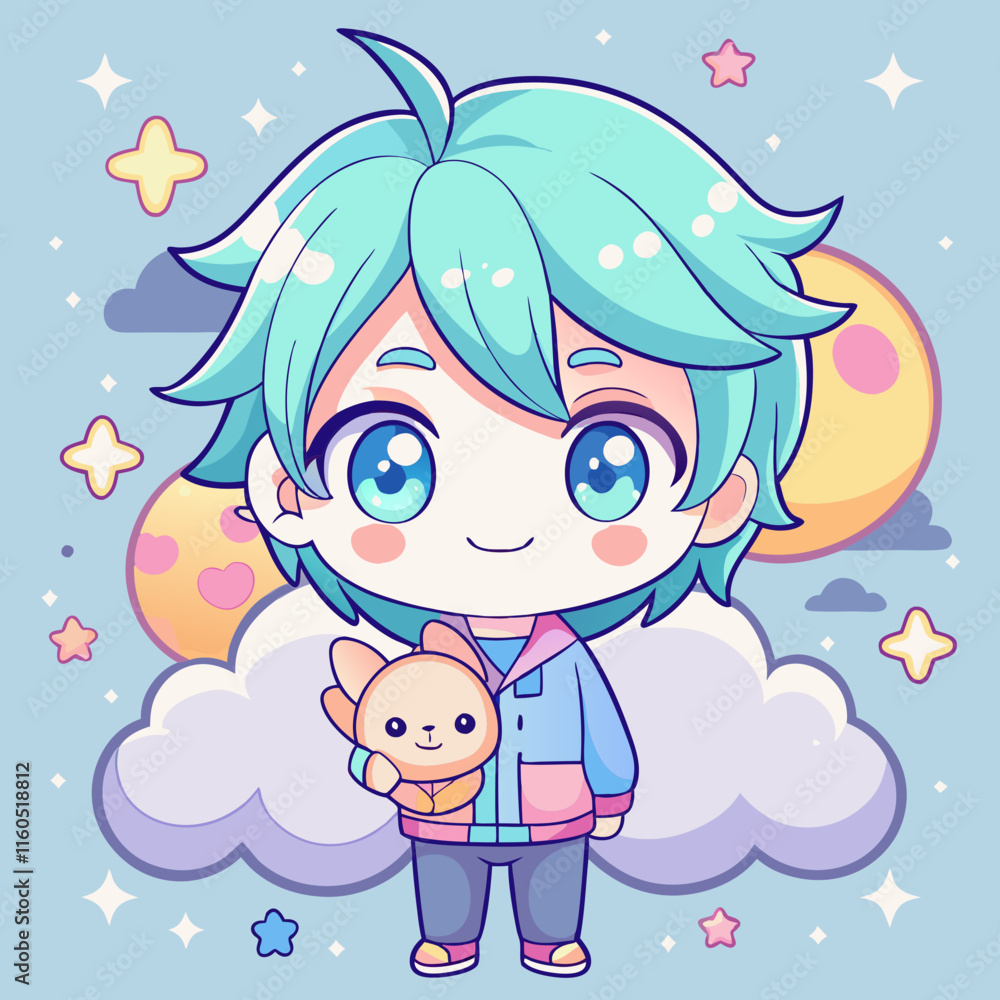 baby child with a balloon in the sky baby child with a balloon in the sky