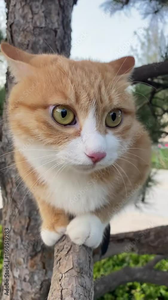 Adorable playful kitten, Active cat meows, Cute funny kitty Adorable playful kitten, Active cat meows, Cute funny kitty