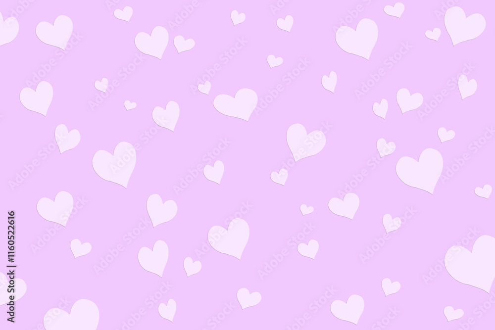hearts on pastel background. valentine's day, hearts, greeting card hearts on pastel background. valentine's day, hearts, greeting card
