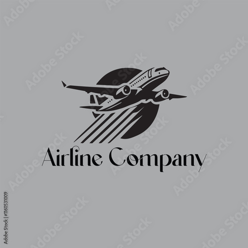 airplane logo vector