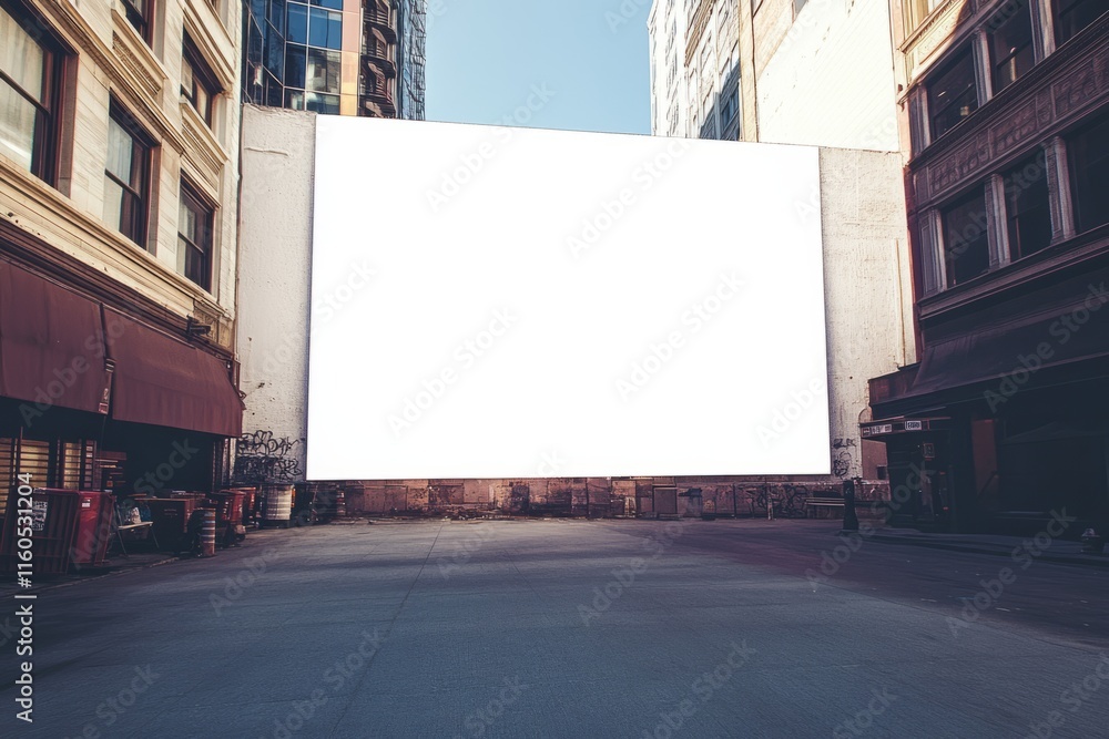 3D blank white screen for mock up of a building. 3D blank white screen for mock up of a building.