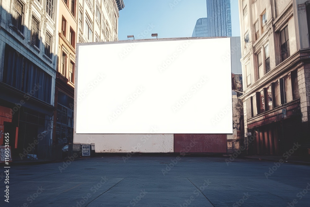 3D blank white screen for mock up of a building. 3D blank white screen for mock up of a building.