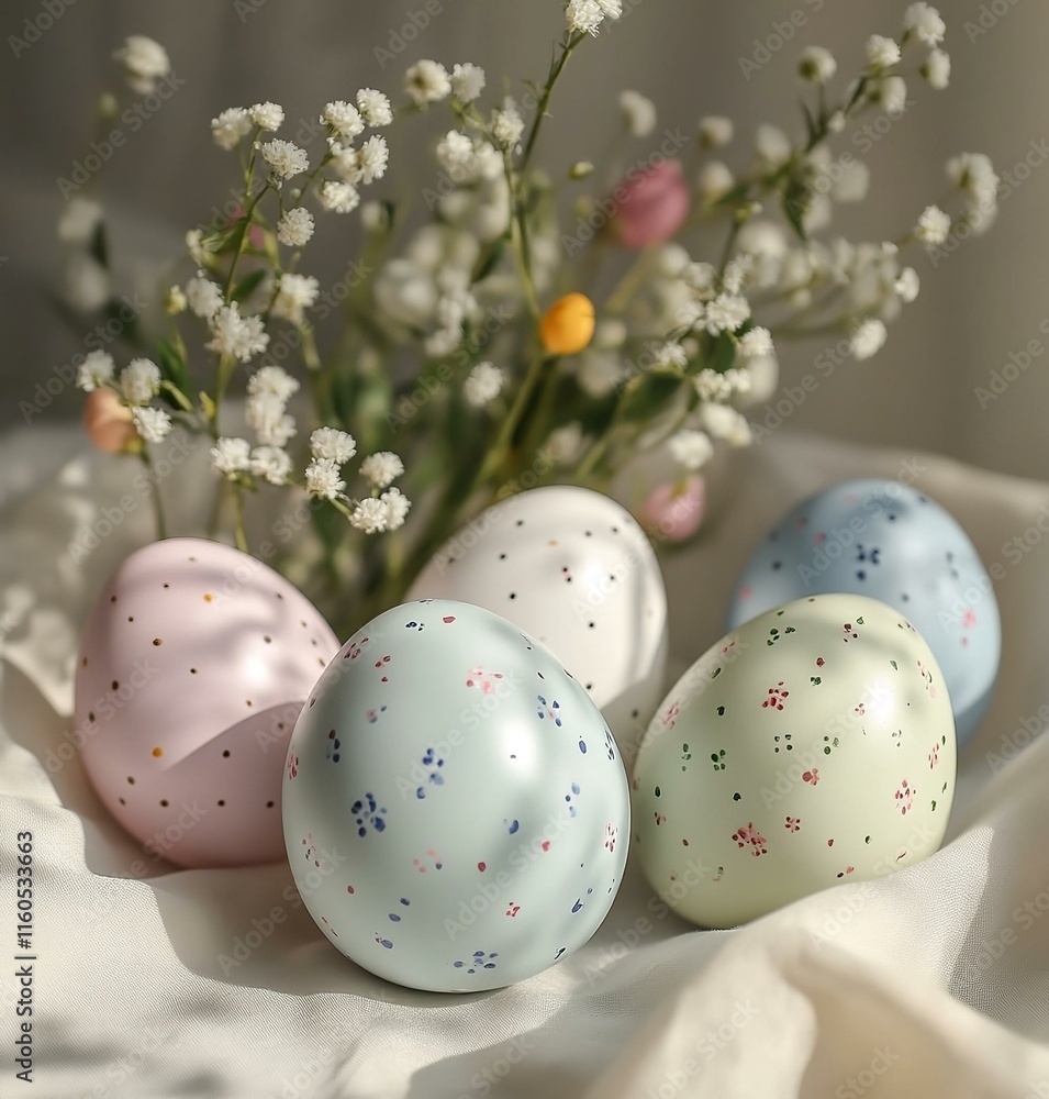 Fototapeta premium set of easter eggs