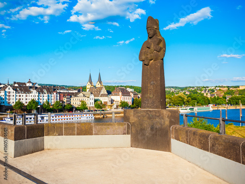 Koblenz city skyline in Germany photo