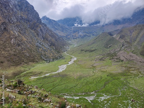 Wallpaper Mural Peru, Cusco region. Views of the Andes mountains on the way to Humantay Lake. Torontodigital.ca