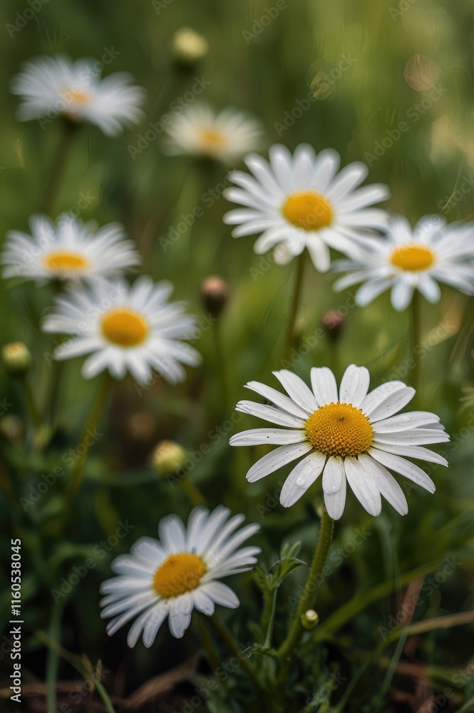 flower wallpaper, Daisy cluster surrounded by soft-focus green meadow backdrop
flower wallpaper, Daisy cluster surrounded by soft-focus green meadow backdrop