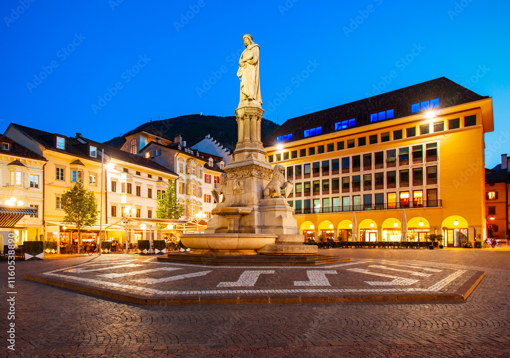 Waltherplatz main square in Bolzano