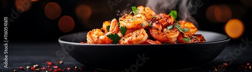 Citrus and chilimarinated shrimp served with Brazilian samba vibes, Rio s vibrant cuisine, daring seafood twist photo