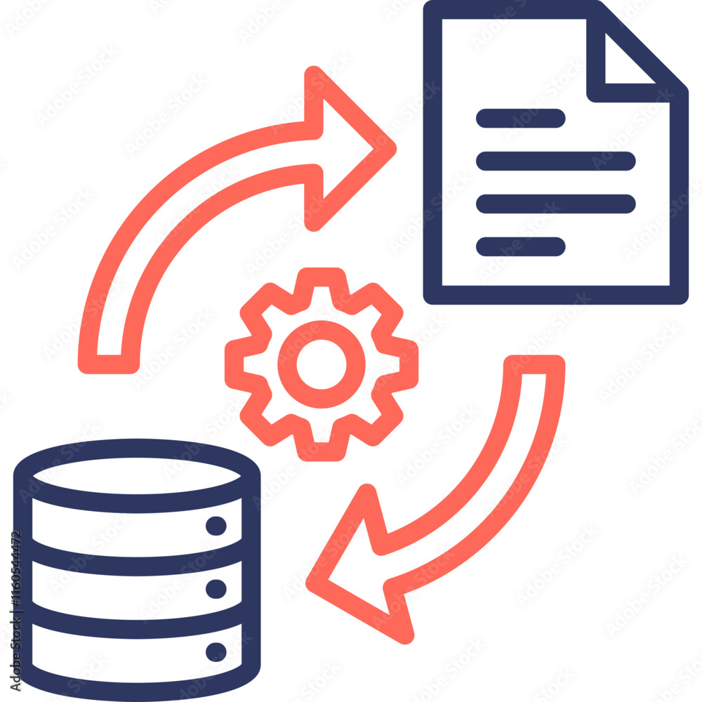Data Transformation Icon Data Transformation Icon