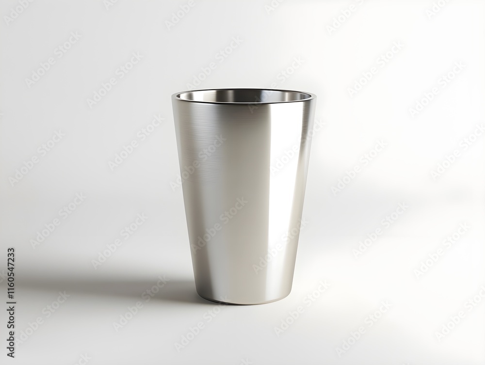 A sleek, minimalist white stainless steel tumbler with a matte finish, presented in a photo-realistic rendering on a white background A sleek, minimalist white stainless steel tumbler with a matte finish, presented in a photo-realistic rendering on a white background