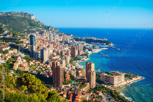 Bilde på lerret Monte Carlo, Monaco aerial view