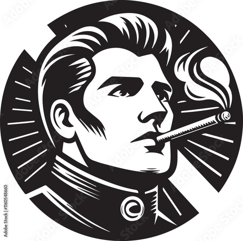 No Smoking symbol Cigarette not allow black vector