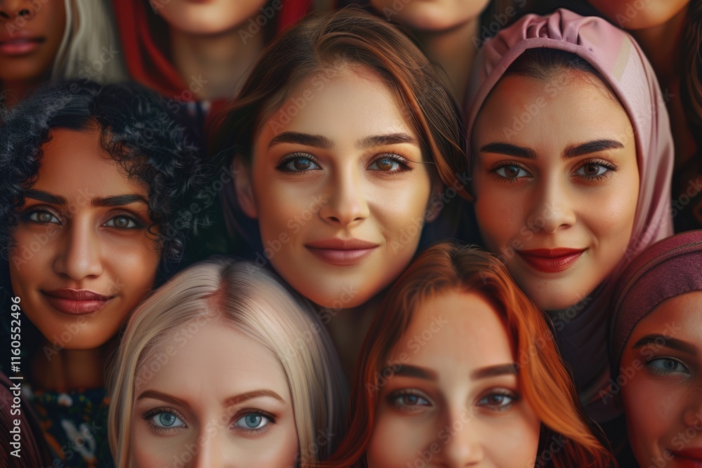 Obraz premium Celebrating diversity and equality on International Womens Day.
