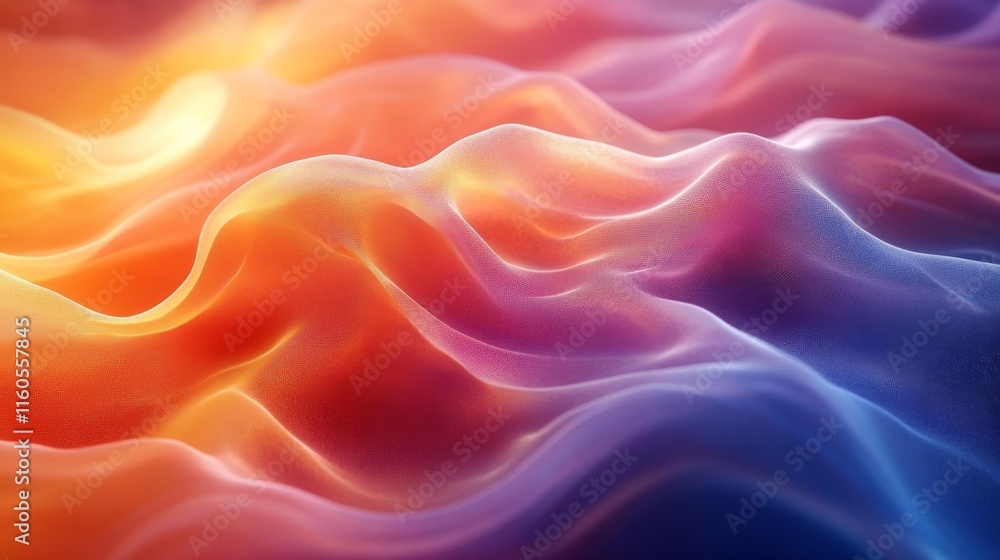 Colorful Abstract Wave Background. Generative AI Colorful Abstract Wave Background. Generative AI
