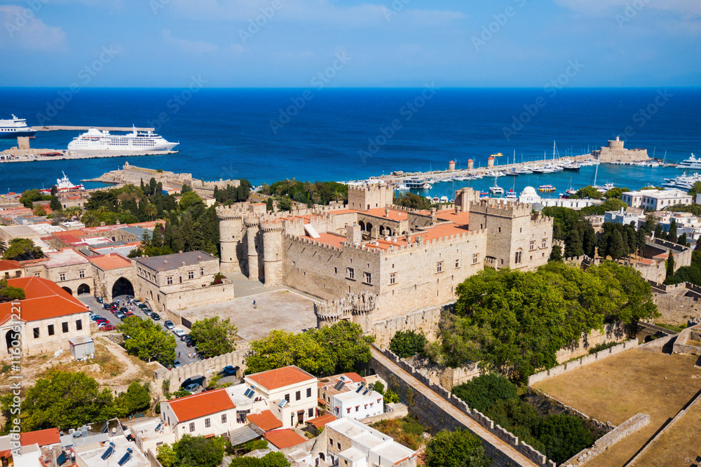 Rhodes old town in Greece