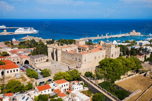 Obraz na płótnie Rhodes old town in Greece w salonie