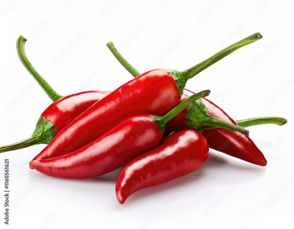 chilli in the white background studio shot chilli in the white background studio shot