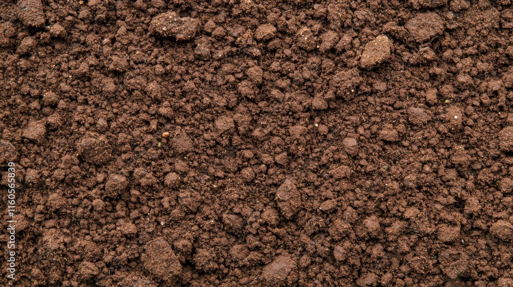 Close-Up View of Loose Soil Rich in Organic Materials for Gardening and Agriculture Close-Up View of Loose Soil Rich in Organic Materials for Gardening and Agriculture