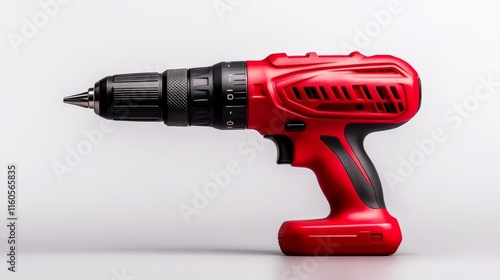 Cordless Drill Isolated on White Background. Generative AI photo