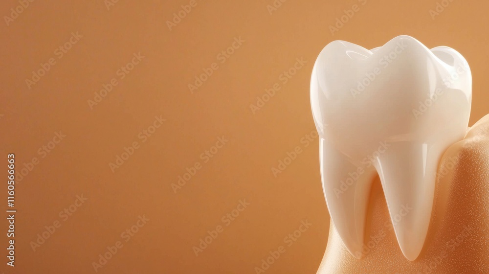 Macro Photograph of a Single Tooth Illuminated Under Soft Light Macro Photograph of a Single Tooth Illuminated Under Soft Light