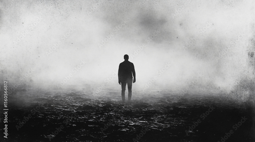 A figure stands alone in the mist, symbolizing the search for clarity amid chaos. A figure stands alone in the mist, symbolizing the search for clarity amid chaos.