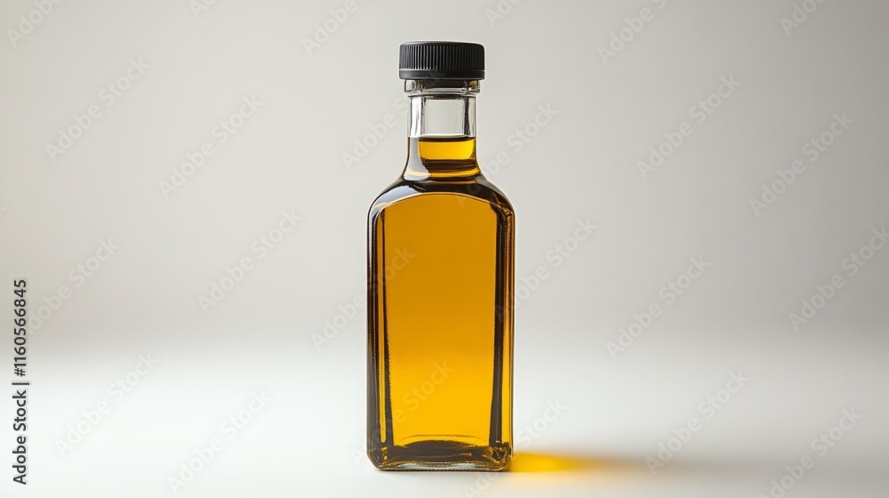Bottle of Olive Oil on White Background. Generative AI Bottle of Olive Oil on White Background. Generative AI