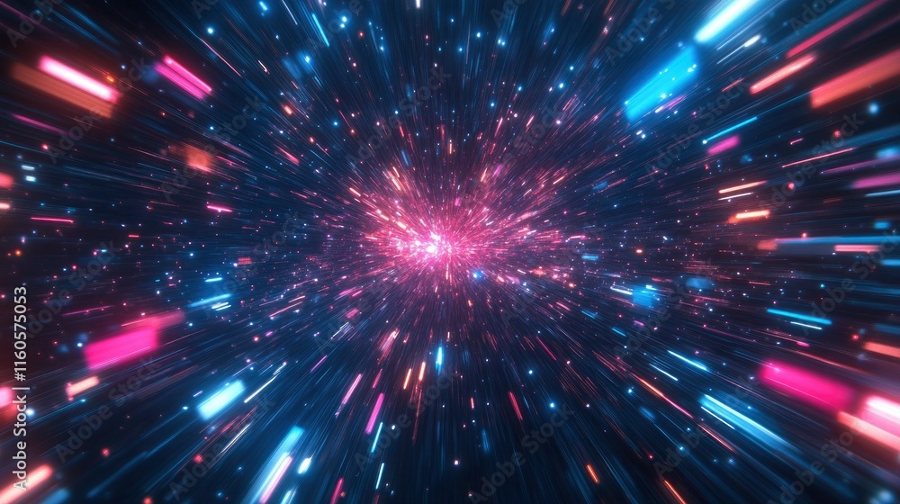 Abstract Motion Speed Light with Night City Background. Abstract Motion Speed Light with Night City Background.