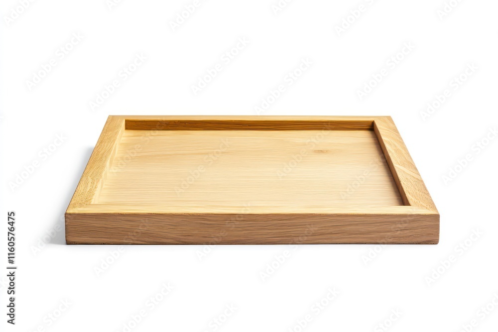 High-quality mockup of a light wood picture frame, placed on a clean white background. The frame has a minimalist, natural light wood texture High-quality mockup of a light wood picture frame, placed on a clean white background. The frame has a minimalist, natural light wood texture