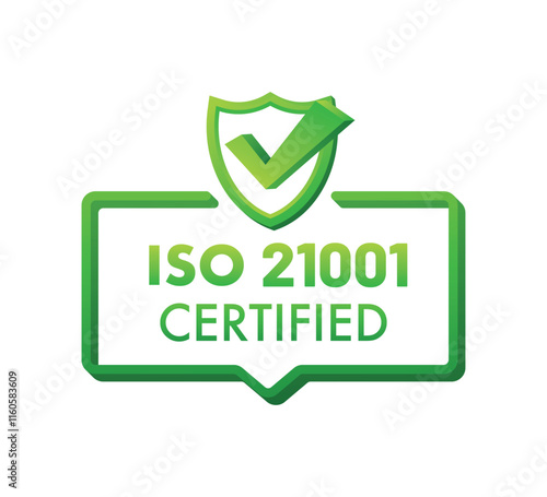 ISO 21001 Educational Organizations Management Icon – Quality Education Standards Badge