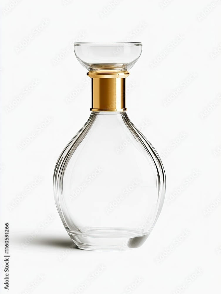 Elegant perfume bottle isolated on white background, for beauty product mockup. Elegant perfume bottle isolated on white background, for beauty product mockup.