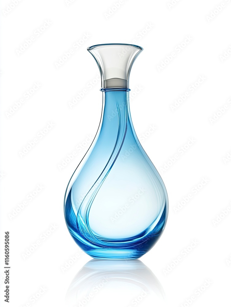 Empty perfume bottle isolated on white background. With clipping path. Empty perfume bottle isolated on white background. With clipping path.