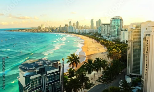 miami skyline at sunset