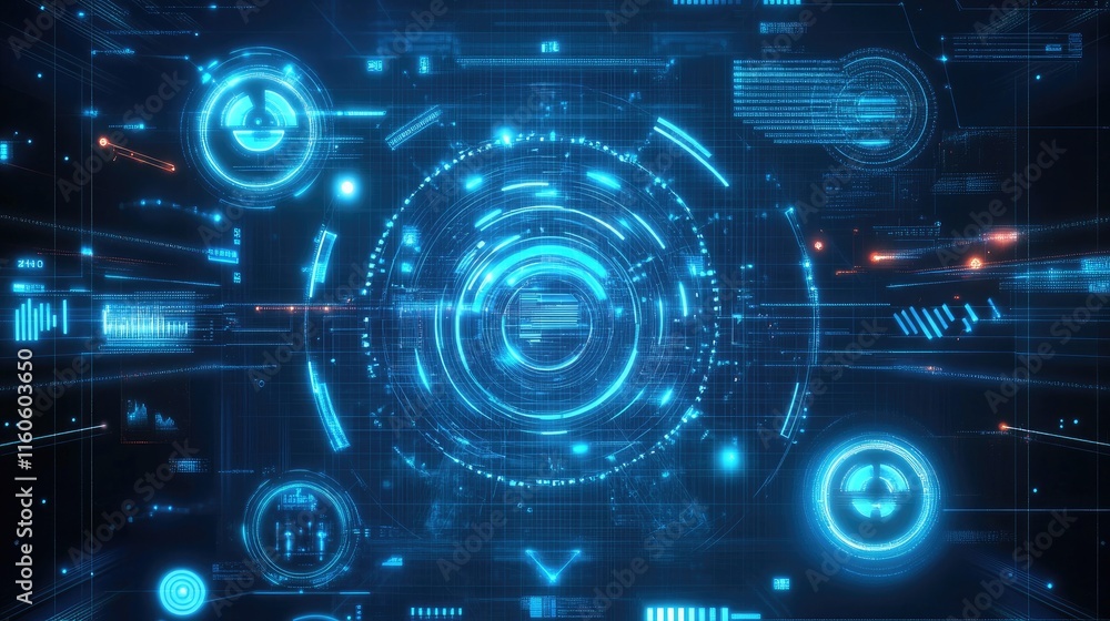 Futuristic technology workflow concept, with lines, dots, and nodes on a clean blue background representing digital transformation. Futuristic technology workflow concept, with lines, dots, and nodes on a clean blue background representing digital transformation.