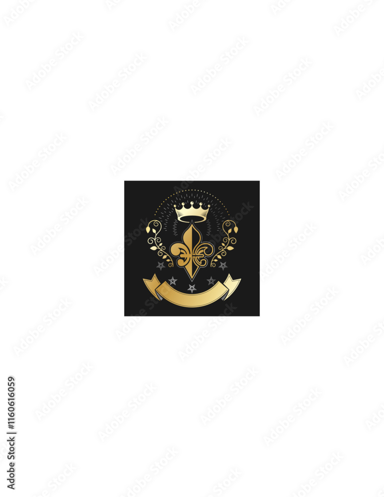 Vector Shield with Ornamental Design - Elegant and Decorative Heraldic Emblem for Graphic Use Vector Shield with Ornamental Design - Elegant and Decorative Heraldic Emblem for Graphic Use