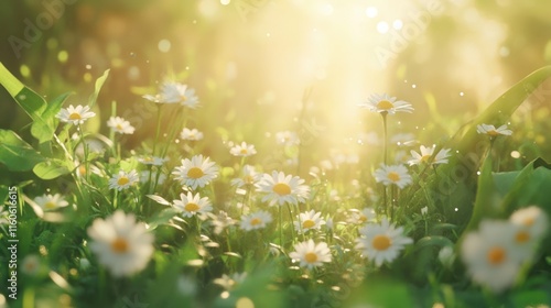 The Daisies in Sunshine