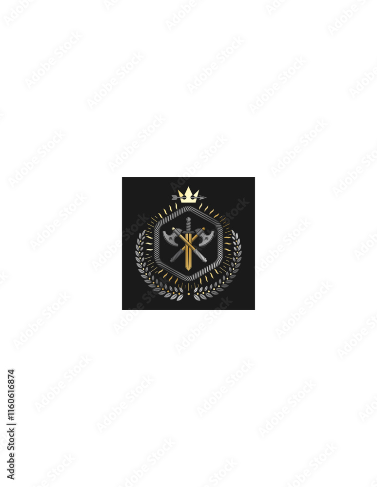 Vector Shield with Ornamental Design - Elegant and Decorative Heraldic Emblem for Graphic Use Vector Shield with Ornamental Design - Elegant and Decorative Heraldic Emblem for Graphic Use