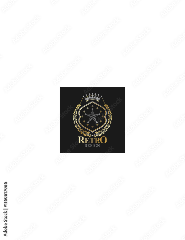 Vector Shield with Ornamental Design - Elegant and Decorative Heraldic Emblem for Graphic Use Vector Shield with Ornamental Design - Elegant and Decorative Heraldic Emblem for Graphic Use