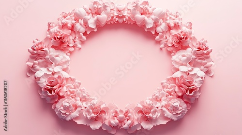 Romantic valentine day floral frame love glow
