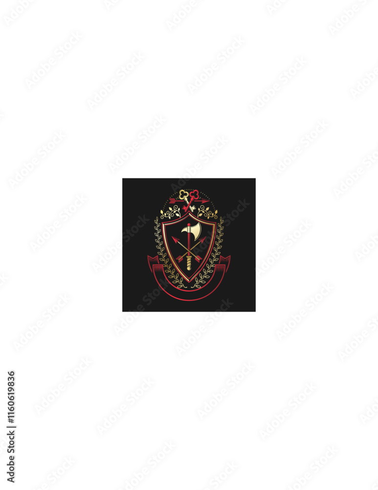 Vector Shield with Ornamental Design - Elegant and Decorative Heraldic Emblem for Graphic Use Vector Shield with Ornamental Design - Elegant and Decorative Heraldic Emblem for Graphic Use