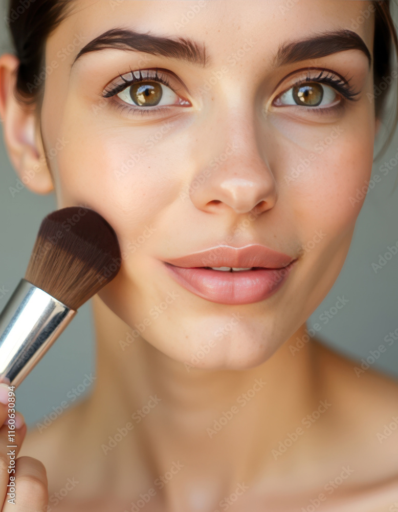 Radiant natural beauty and minimalist skincare concept for effortless elegance Radiant natural beauty and minimalist skincare concept for effortless elegance