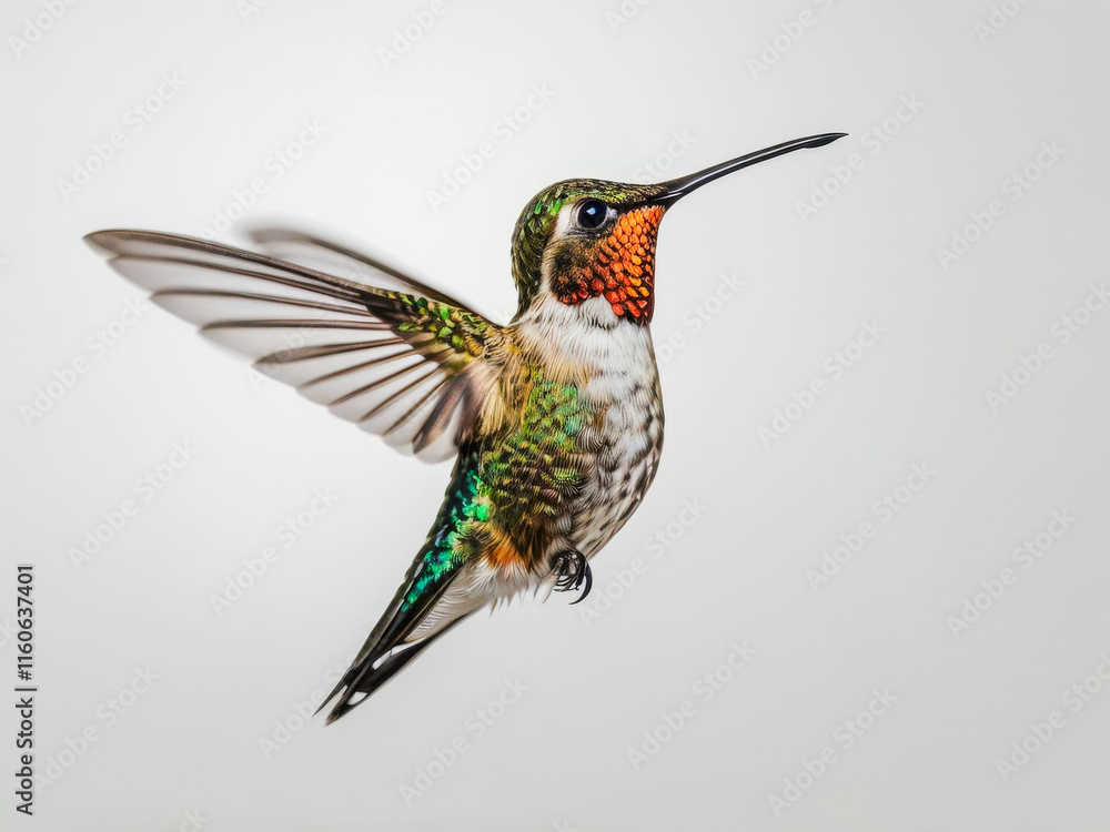Fototapeta premium a humming hummingbird in flight