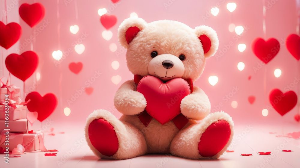 a teddy bear holding a heart in its paws a teddy bear holding a heart in its paws