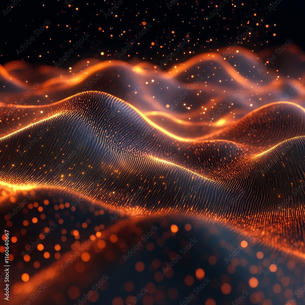 Futuristic Technology Wave Background, Generative AI Futuristic Technology Wave Background, Generative AI
