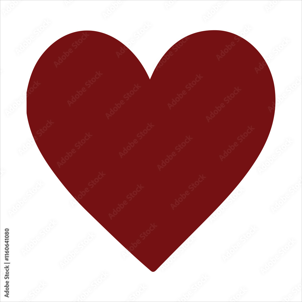red heart on white red heart on white